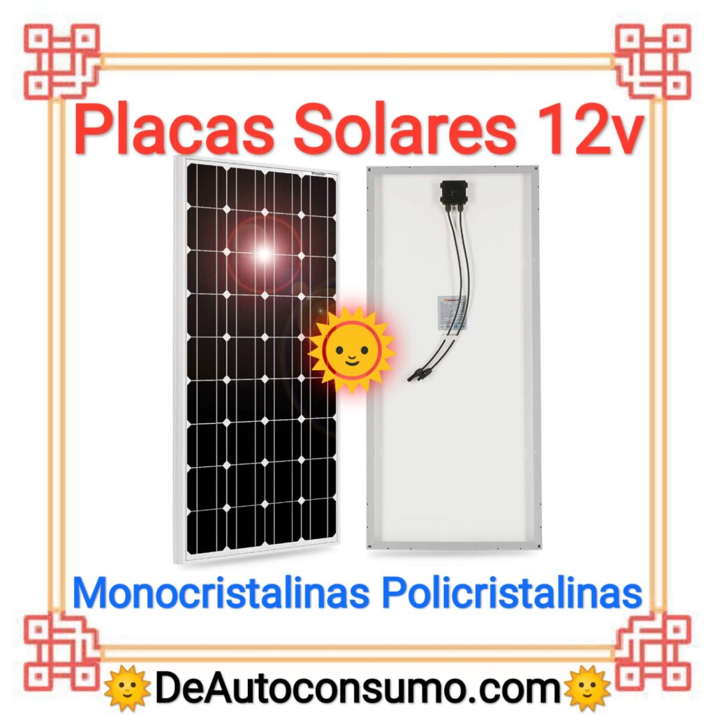 Placas Solares 12v Monocristalinas Policristalinas Sistema Solar Kit