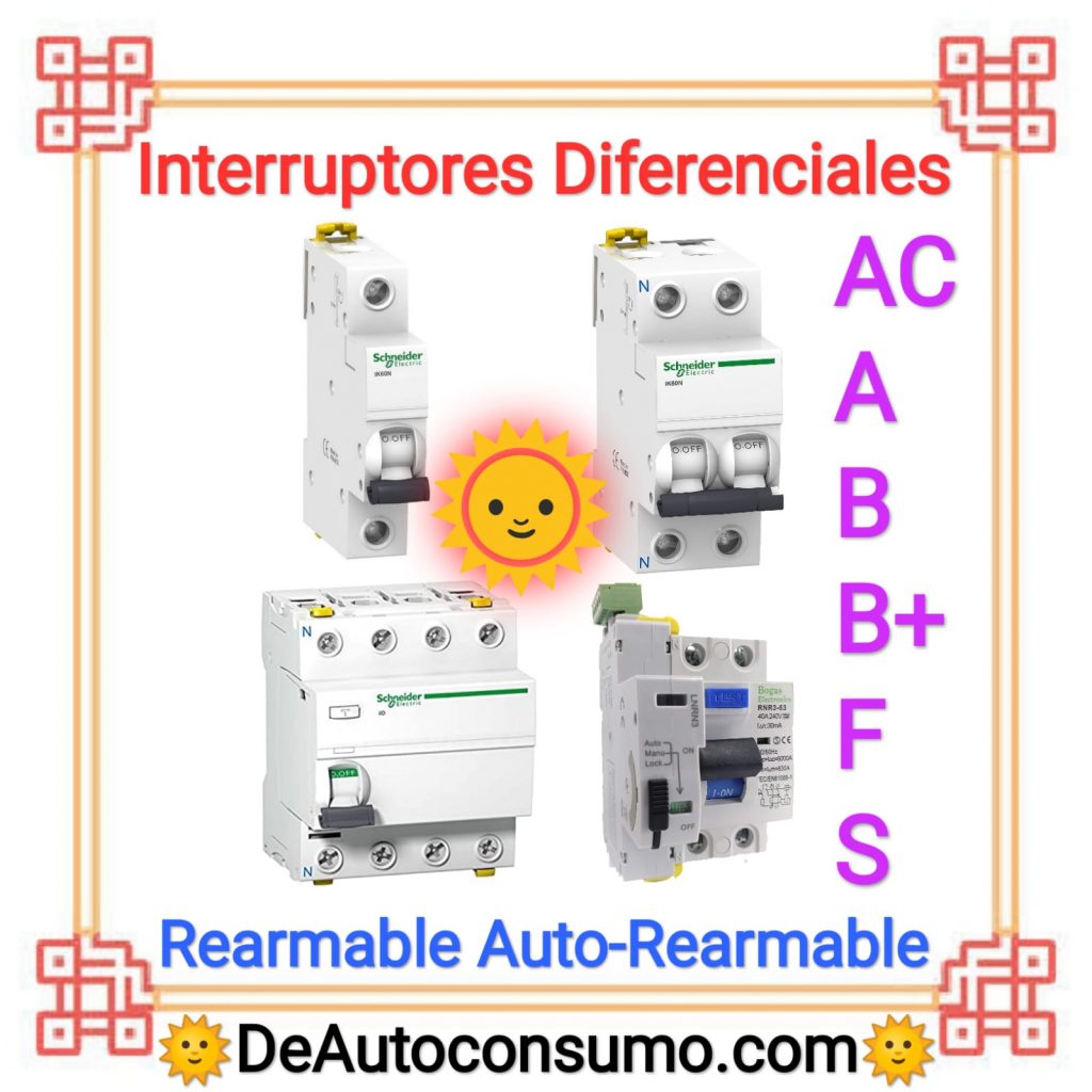 Interruptores Diferenciales Rearmables Auto-Rearmables