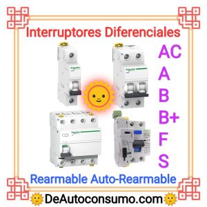 Interruptores Diferenciales Rearmables Auto-Rearmables