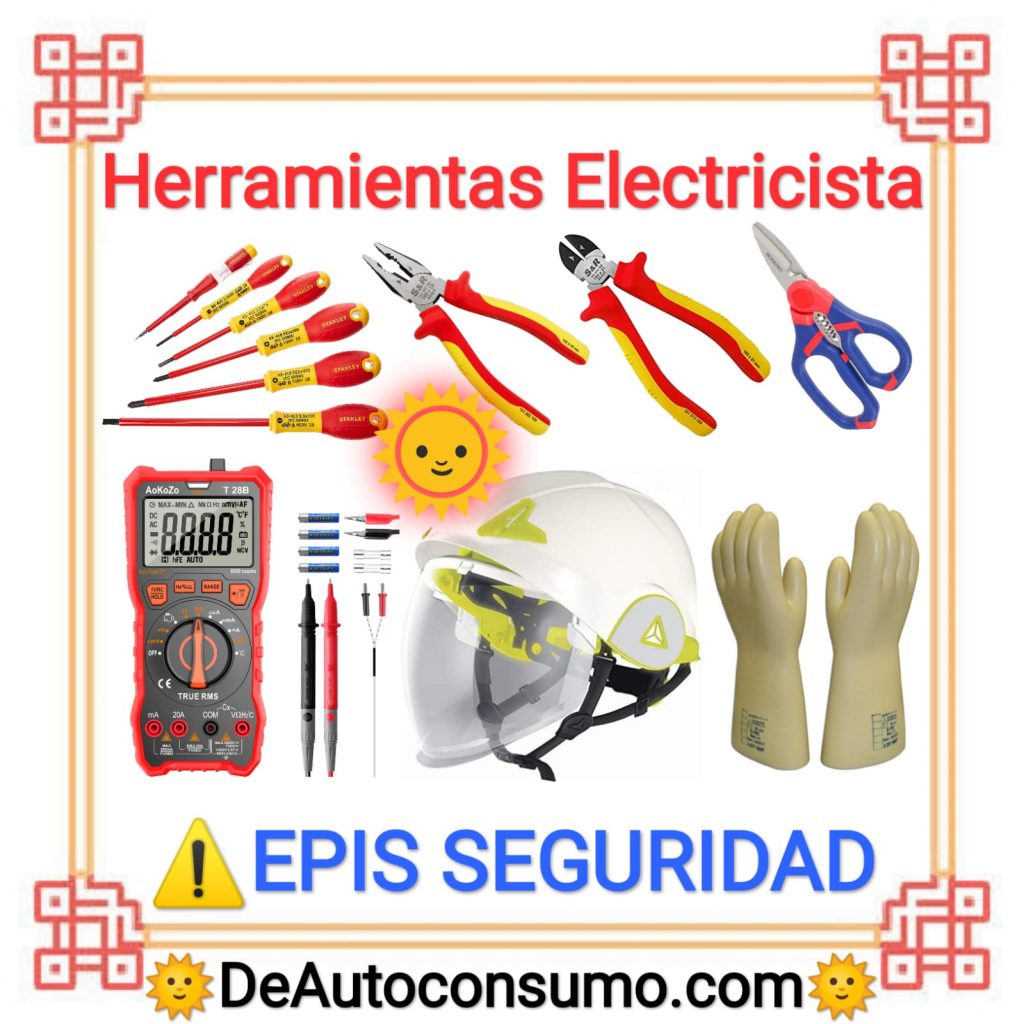 Herramientas Electricista EPIS Seguridad